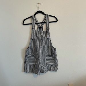 Forever21 Stripped Overalls